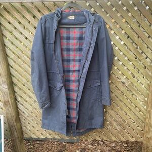 Bridge & Burn Waxed Flannel Lined Rain Jacket